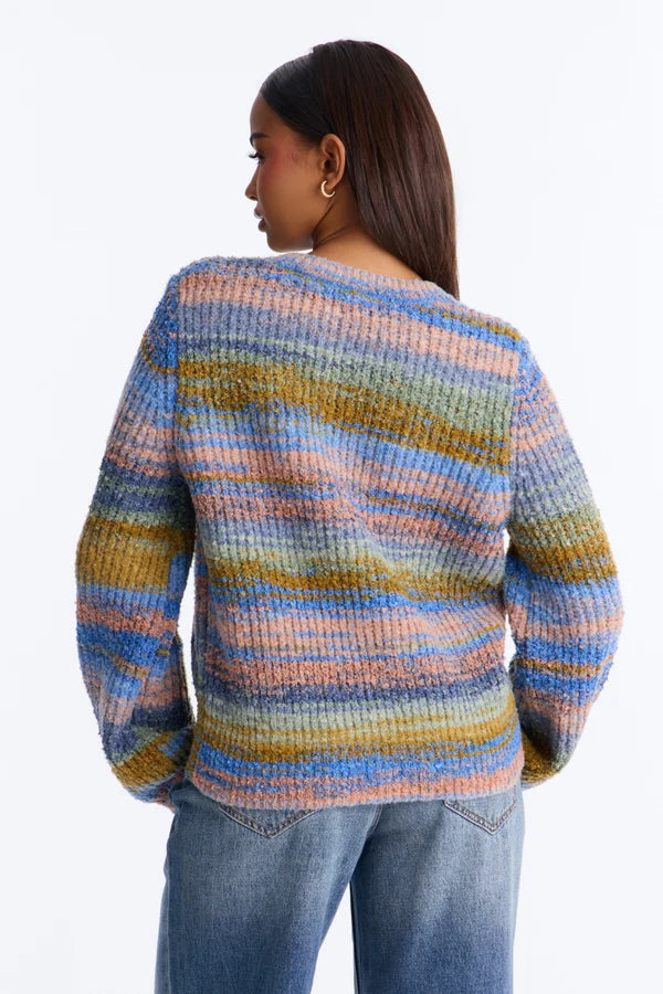 Amber Dusk Multi Stripe Cardigan