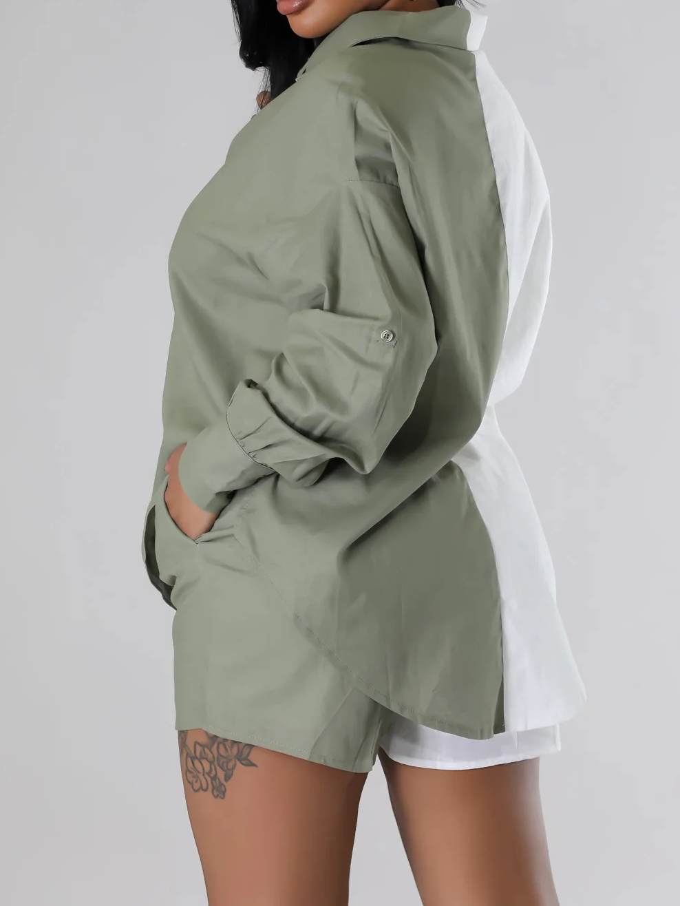 Cotton Linen Two-Piece Short Set