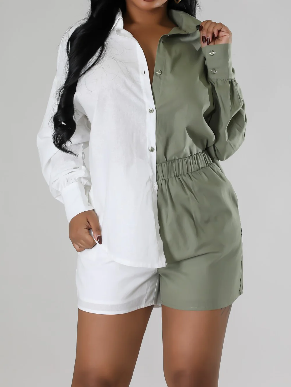 Cotton Linen Two-Piece Short Set