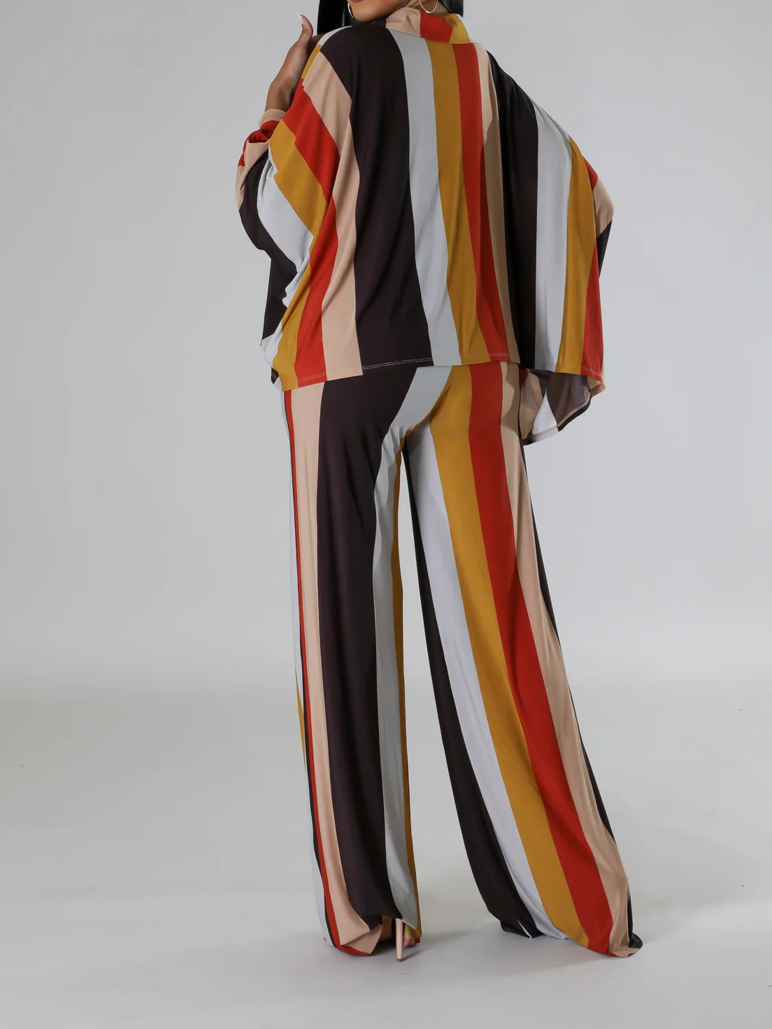 Striped Stretch Pant Set – Chic & Effortlessly Bold