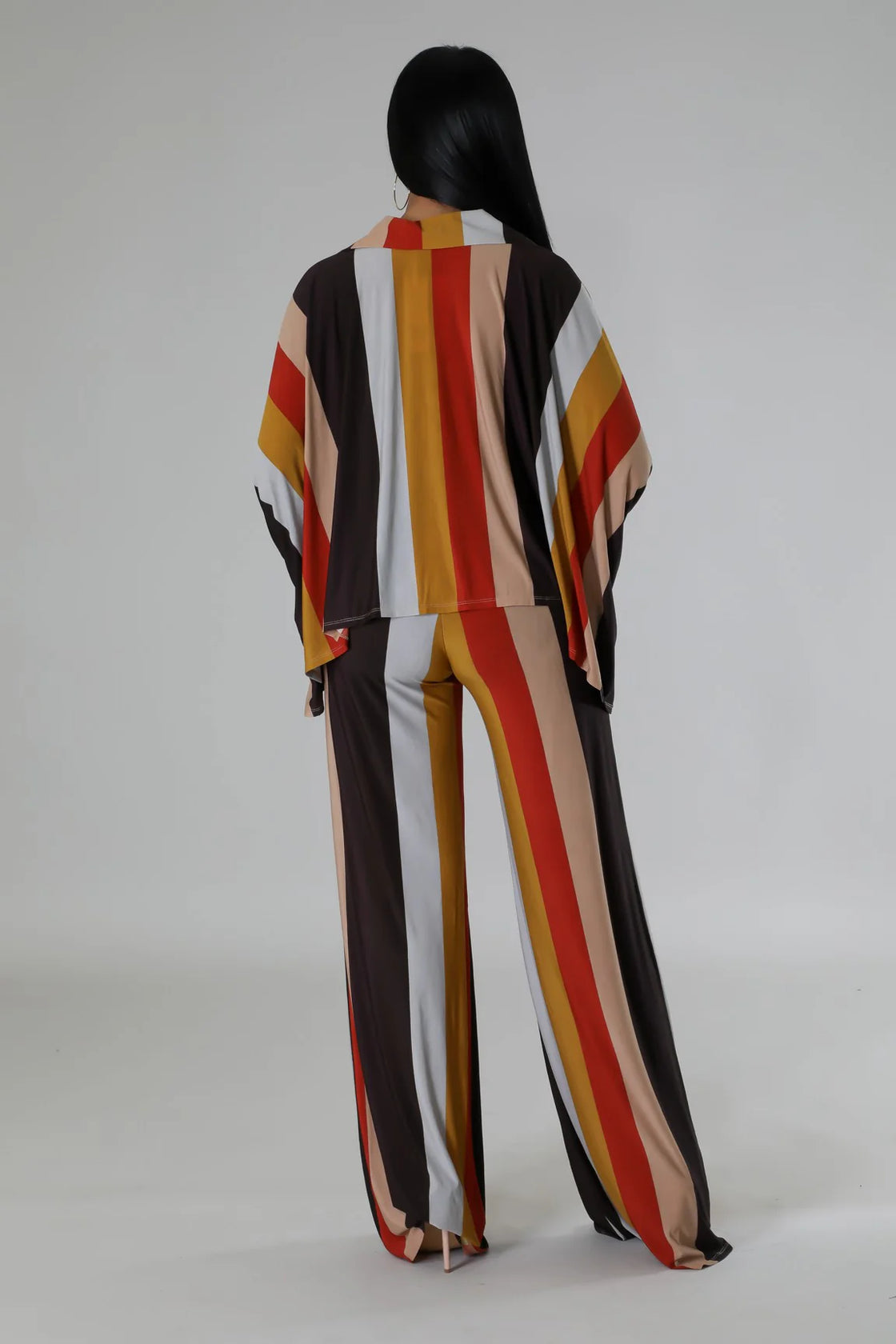 Striped Stretch Pant Set – Chic & Effortlessly Bold