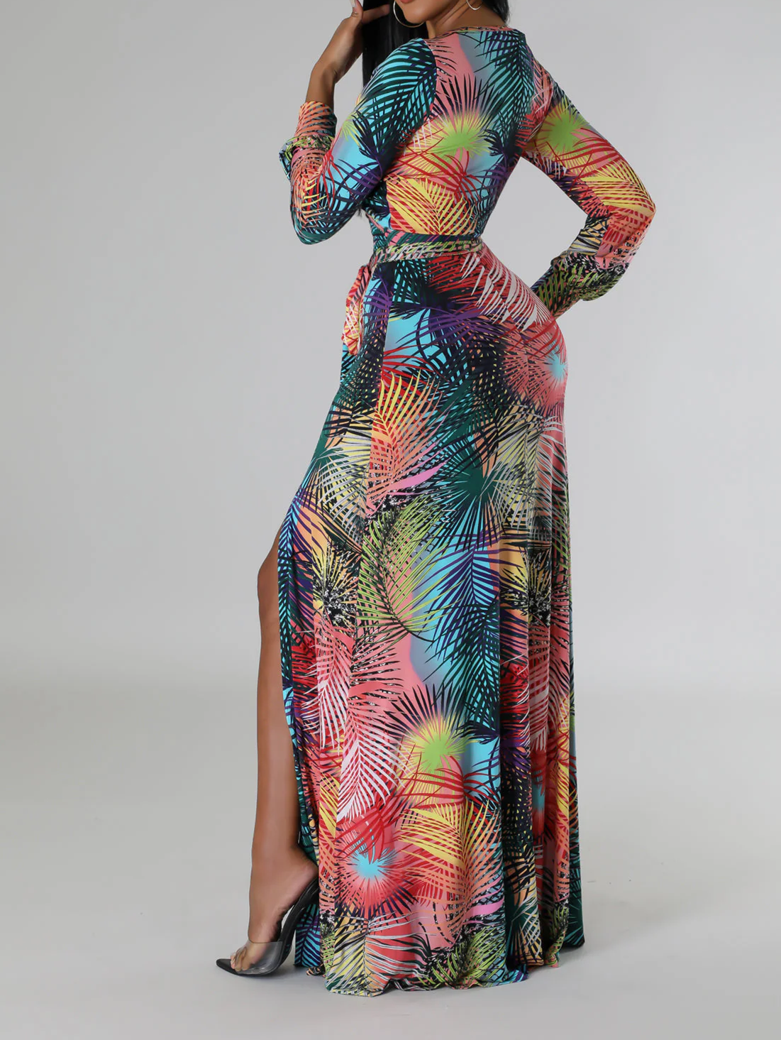 Stretch Wrap Maxi Dress