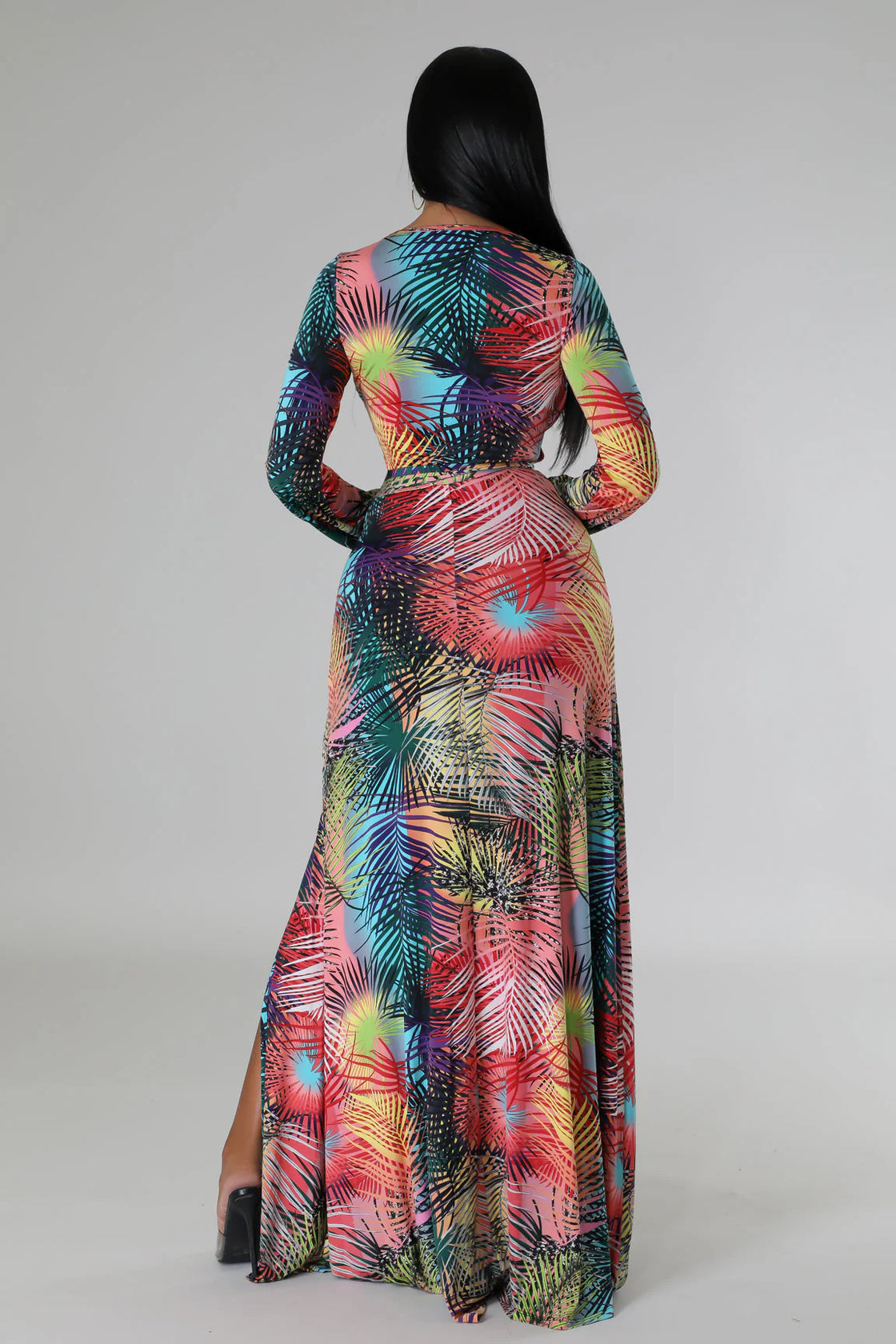 Stretch Wrap Maxi Dress