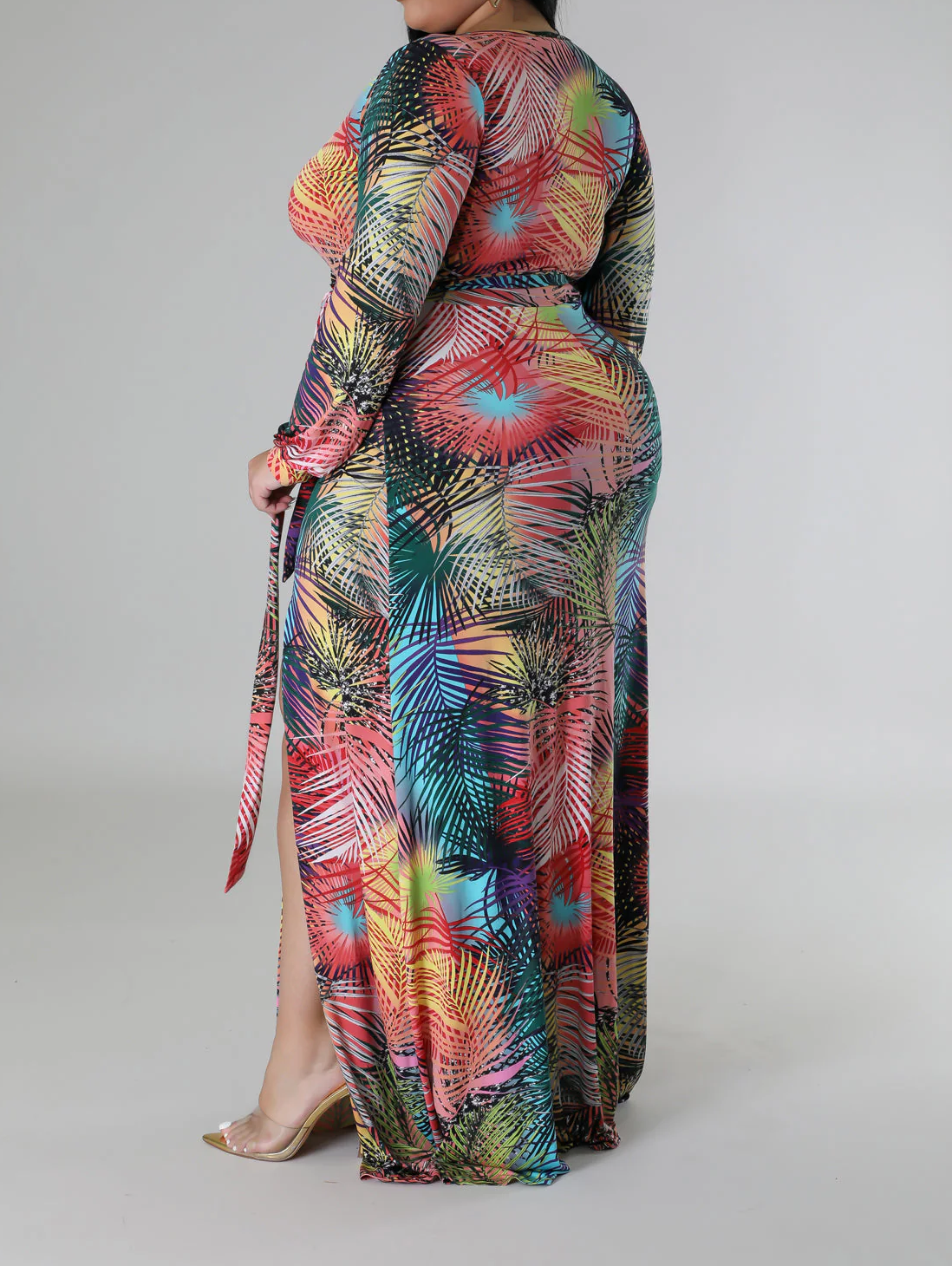 Stretch Wrap Maxi Dress - plus size