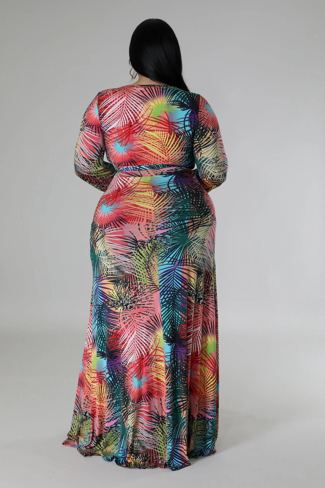 Stretch Wrap Maxi Dress - plus size