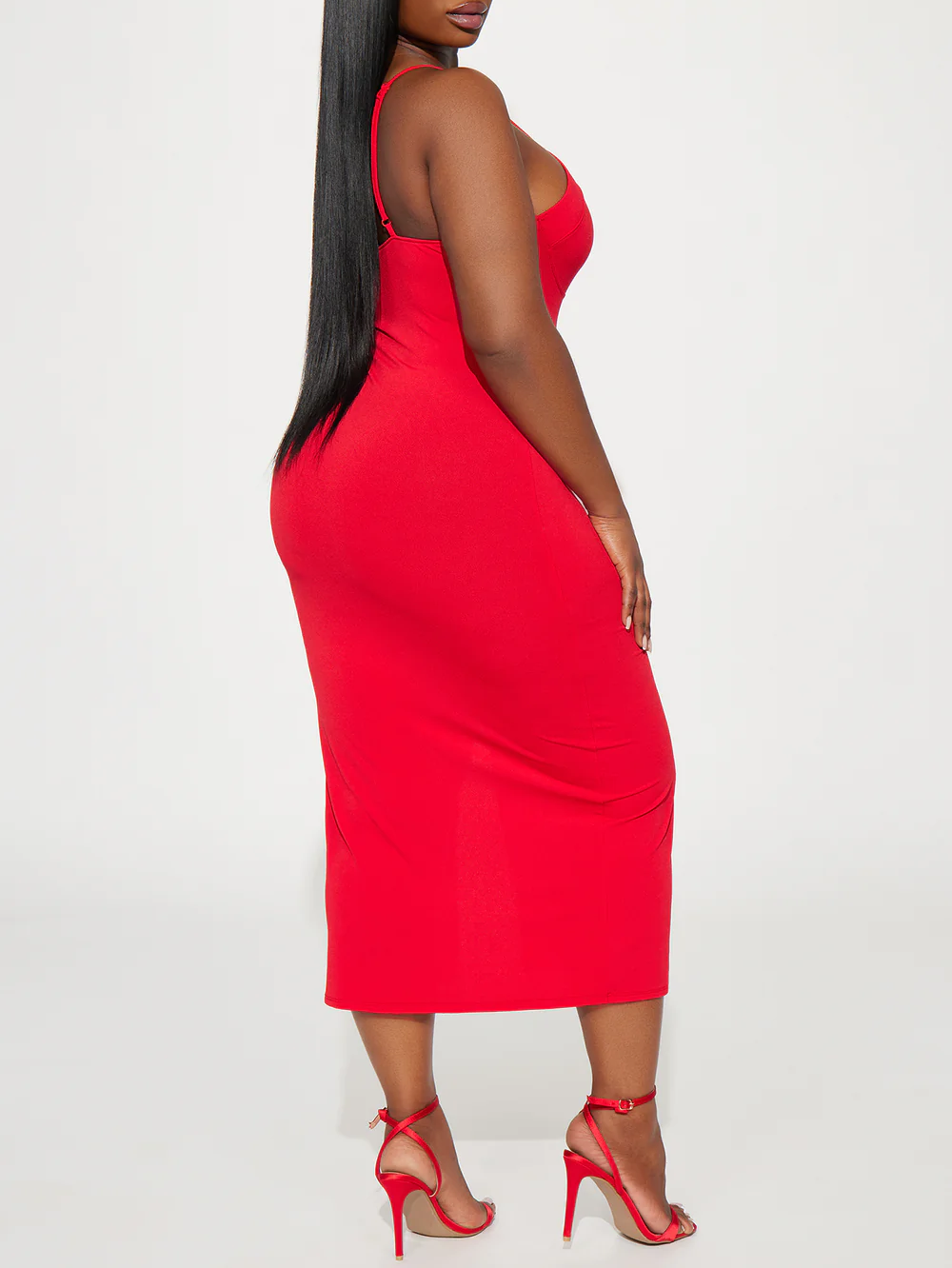 Diana Cami Midi Dress - Red