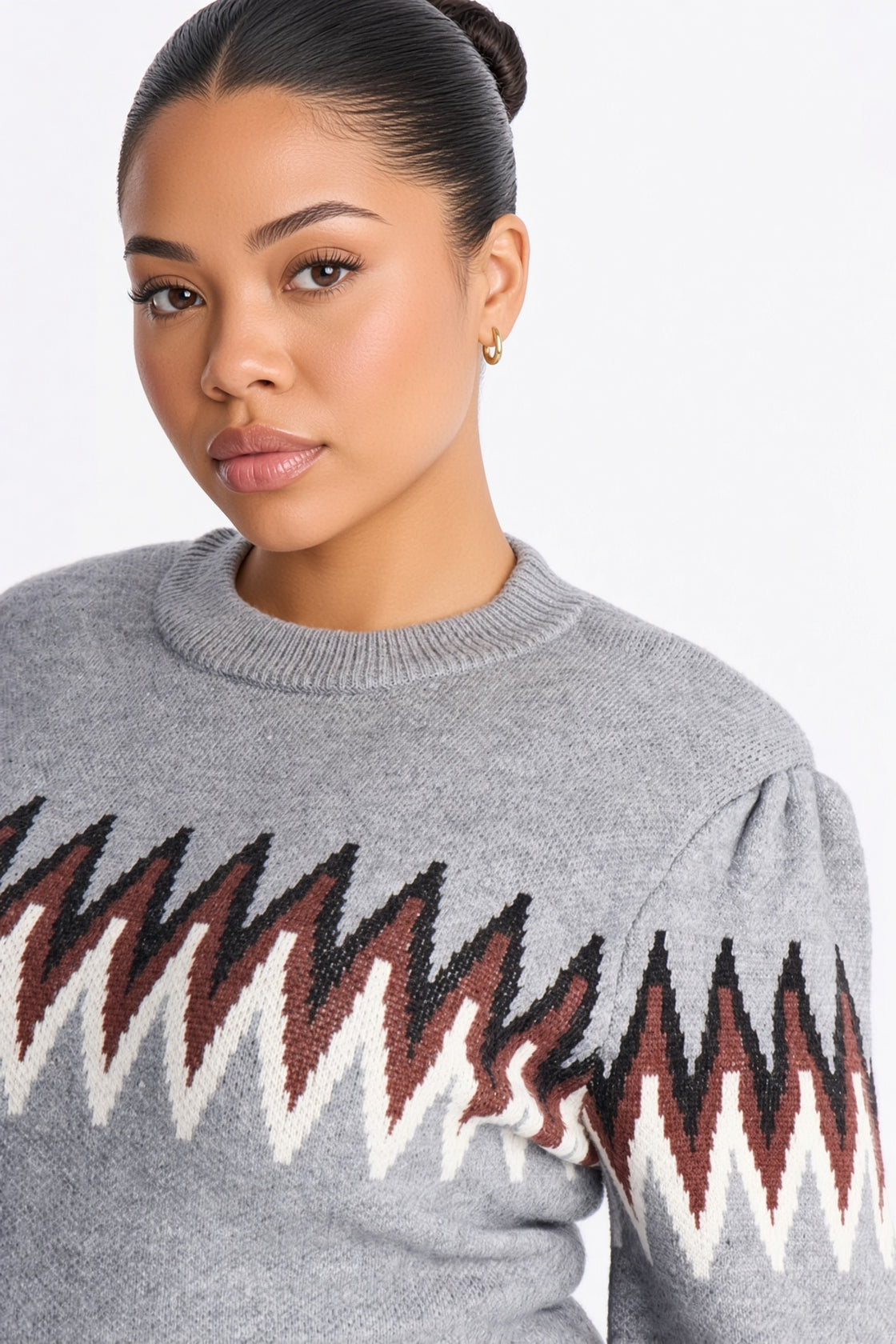Fireside Nights Long Sleeve Sweater Mini Dress