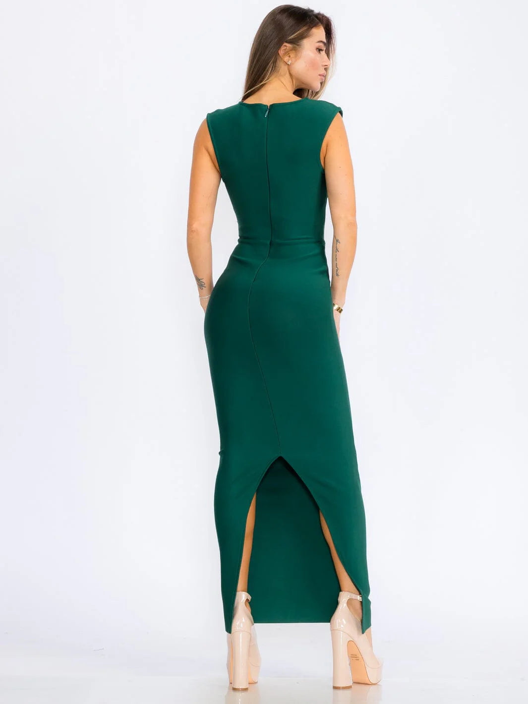 Women's Sleeveless Bodycon Bandage Maxi Dress